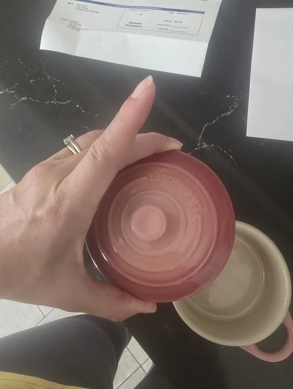 Le Creuset Mini Cocotte w/ Lid - 8 Oz - Rose Quartz - NWOB